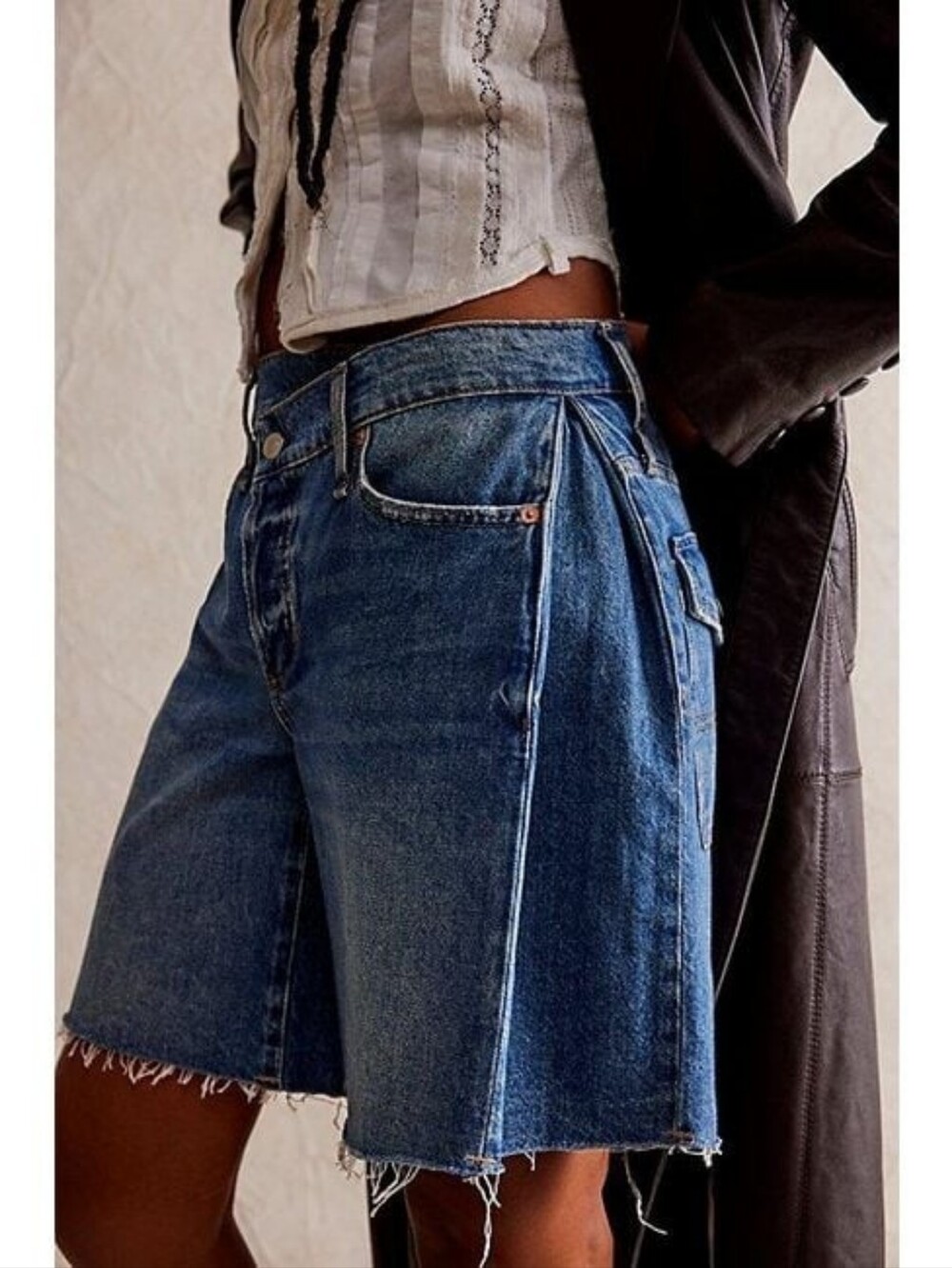 🪷NWOT Free People We The Free Boomerang Long Shorts, Size 27 🌙 - Picture 5 of 7